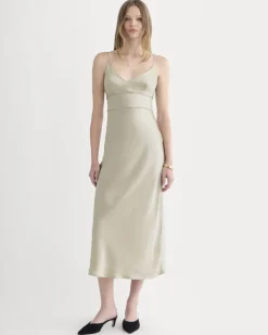 Bias Cut Slip Dress in Silk Charmeuse