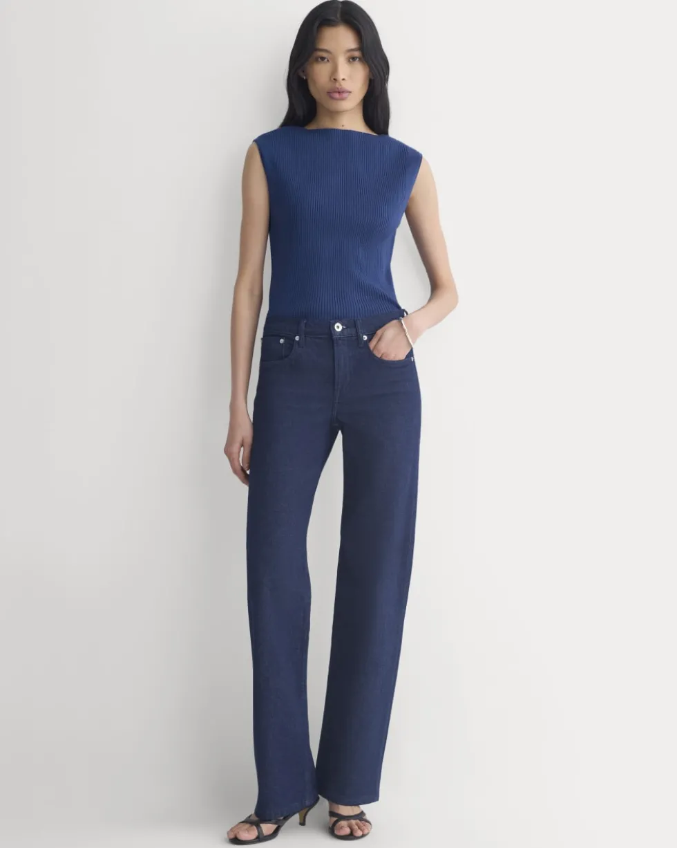 Boat-Neck Ribbed Knit