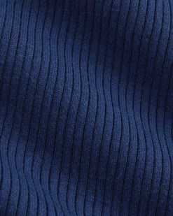 Boat-Neck Ribbed Knit