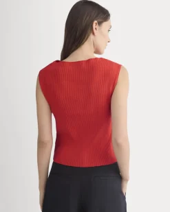Boat-Neck Ribbed Knit