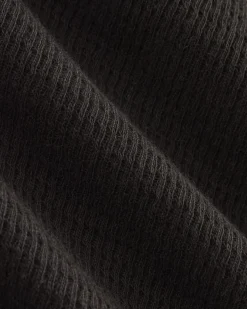 Boxy Henley in Cozy Waffle