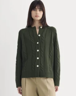 Cable Cardigan in Extrafine Luxe Merino