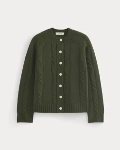 Cable Cardigan in Extrafine Luxe Merino