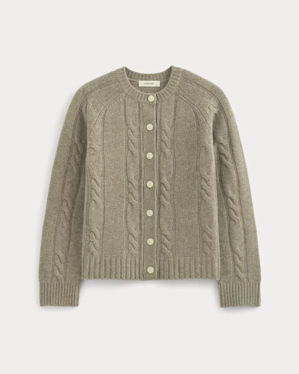 Cable Cardigan in Extrafine Luxe Merino