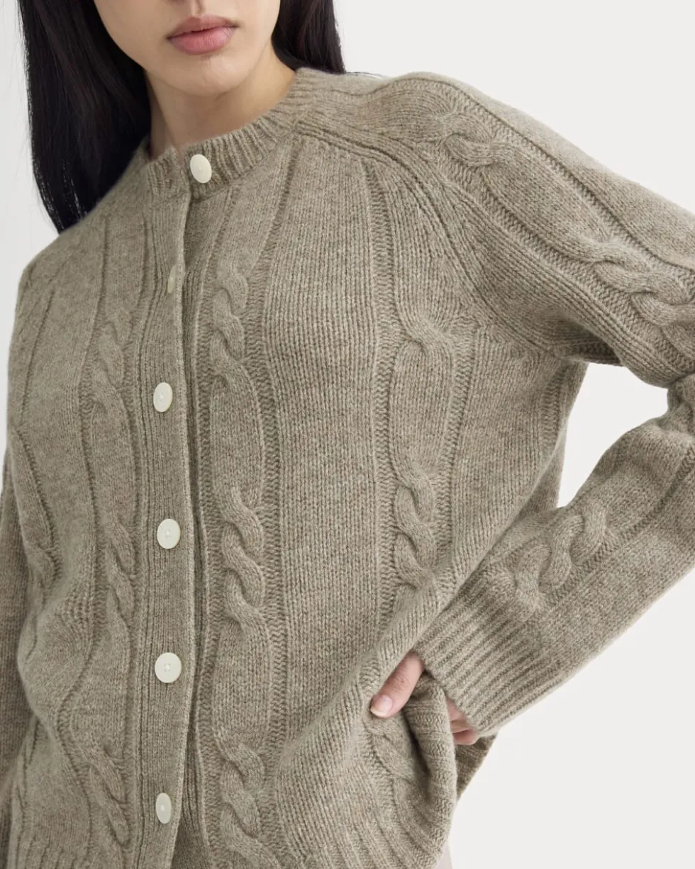 Cable Cardigan in Extrafine Luxe Merino