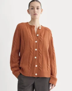 Cable Cardigan in Extrafine Luxe Merino
