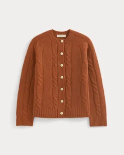 Cable Cardigan in Extrafine Luxe Merino