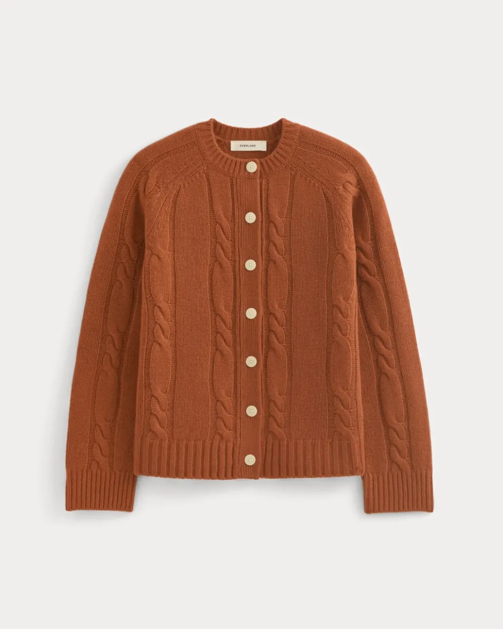 Cable Cardigan in Extrafine Luxe Merino