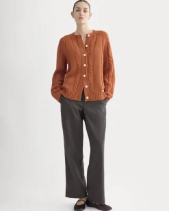 Cable Cardigan in Extrafine Luxe Merino