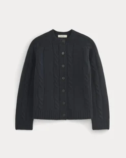 Cable Cardigan in Extrafine Luxe Merino