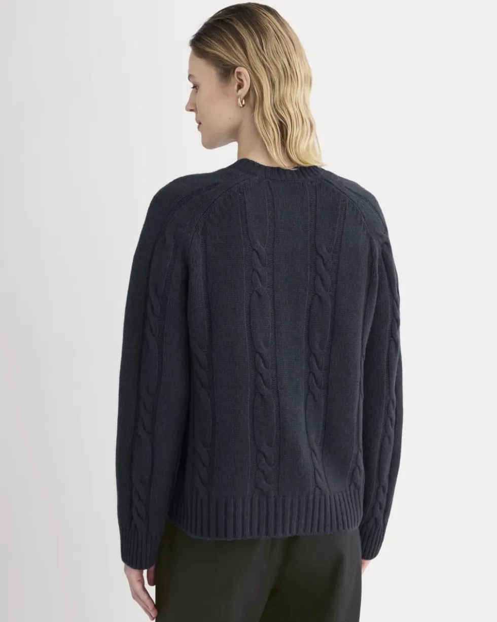 Cable Cardigan in Extrafine Luxe Merino