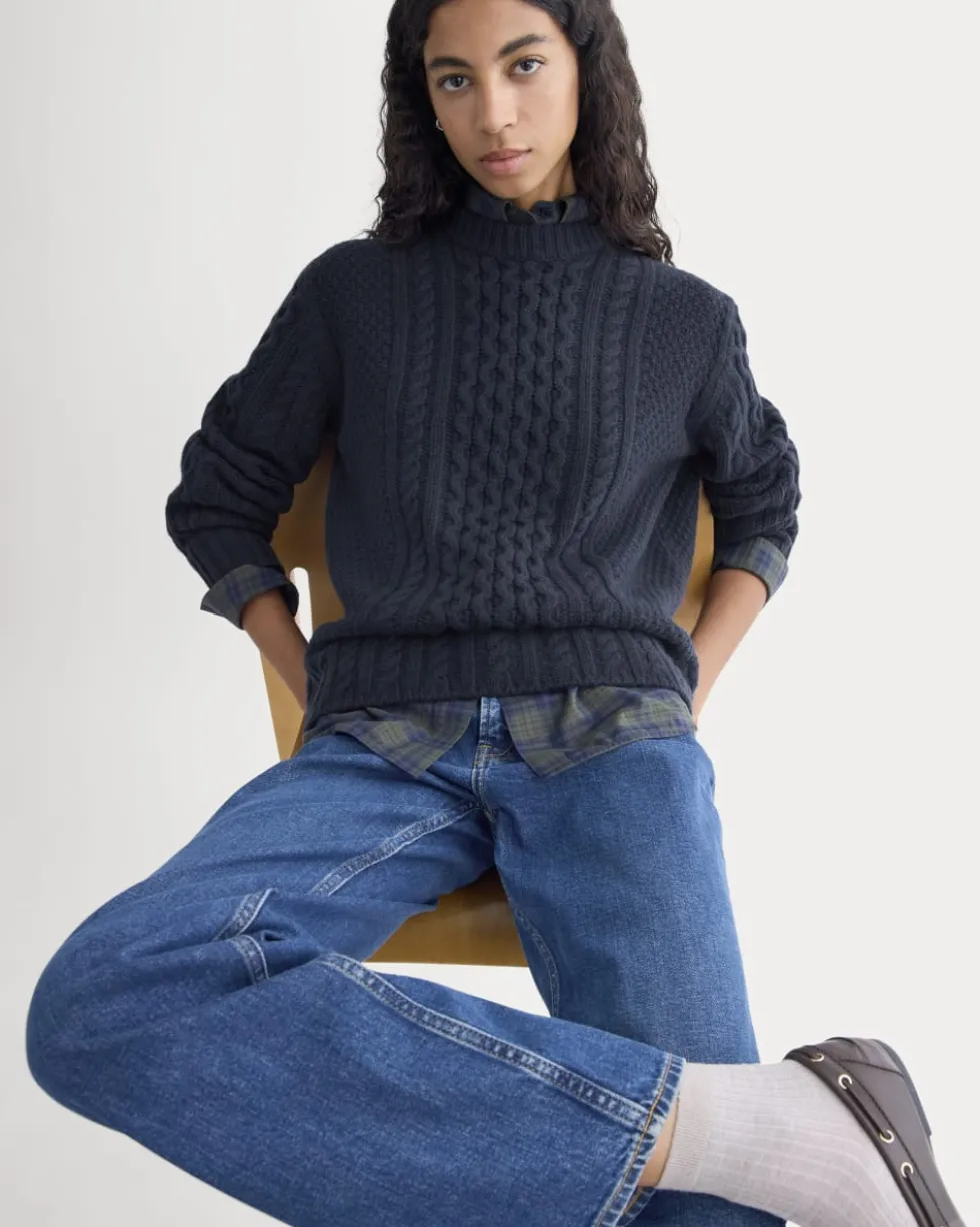 Cable Sweater in Luxe Merino