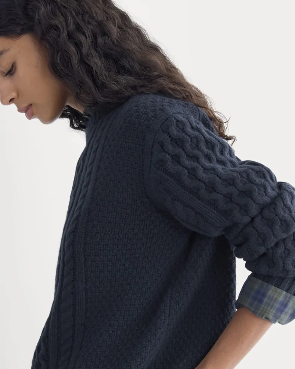 Cable Sweater in Luxe Merino