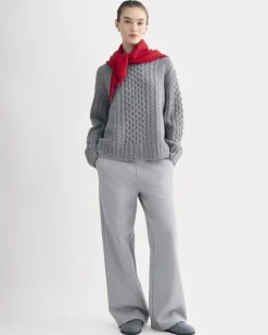 Cable Sweater in Luxe Merino