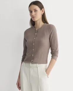 Cardigan in Pointelle