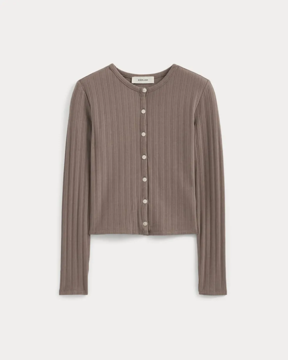 Cardigan in Pointelle