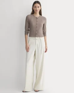 Cardigan in Pointelle