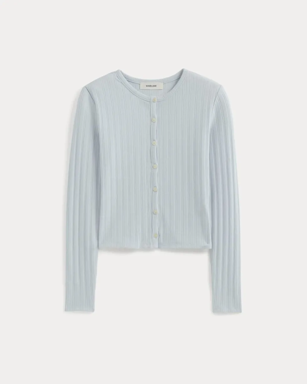 Cardigan in Pointelle