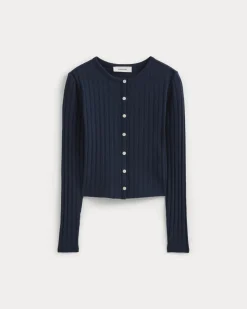 Cardigan in Pointelle