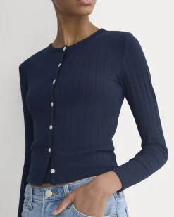 Cardigan in Pointelle