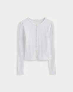 Cardigan in Pointelle