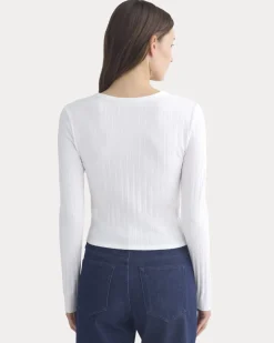 Cardigan in Pointelle