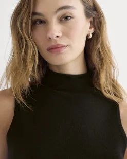 Cashmere Funnel-Neck Tank