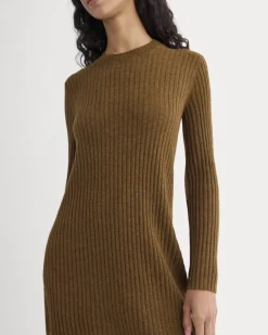 Cashmere Long-Sleeve Mini Dress