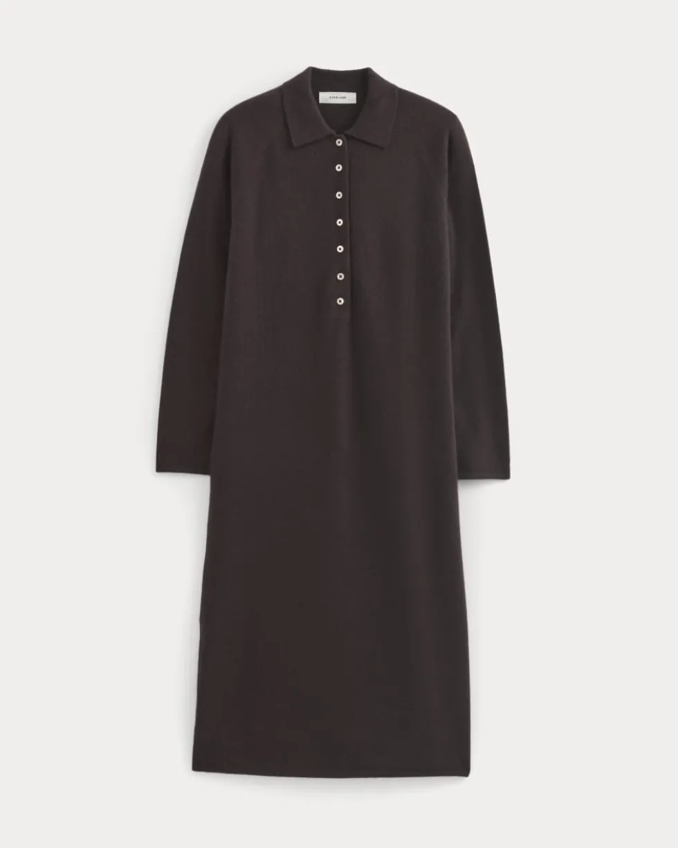 Cashmere Polo Midi Dress