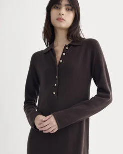 Cashmere Polo Midi Dress