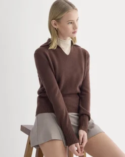 Cashmere Polo Sweater