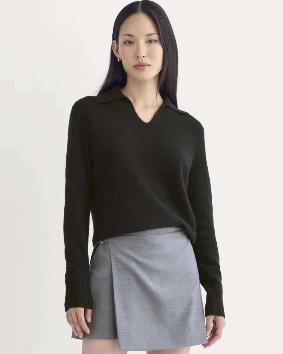 Cashmere Polo Sweater