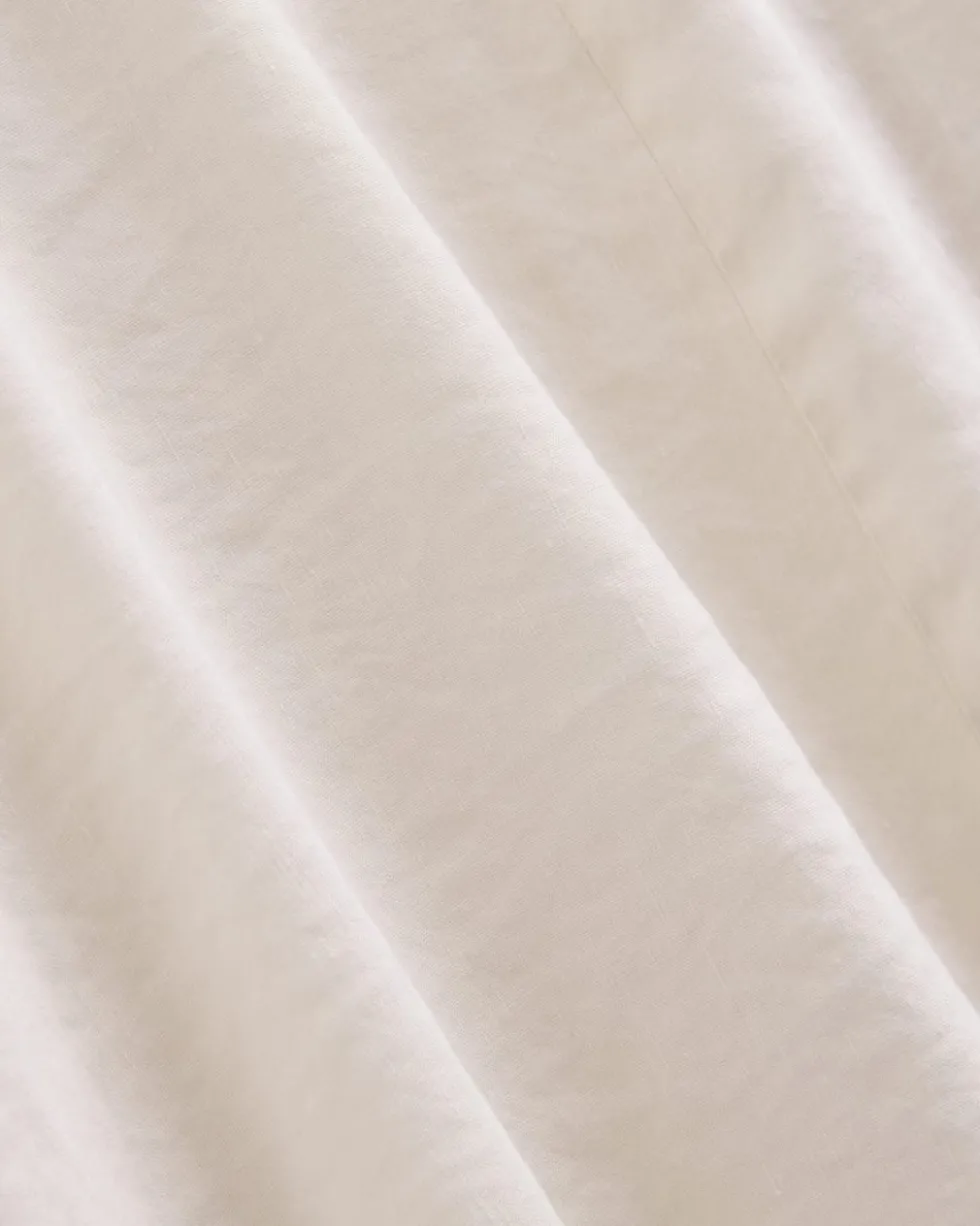 Cinched Dress in Stretch Linen
