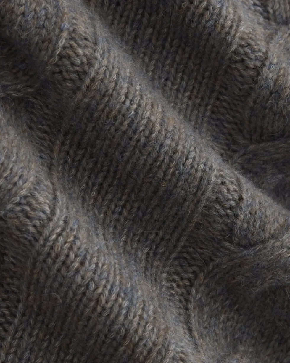 Cloud Cable V-Neck Sweater