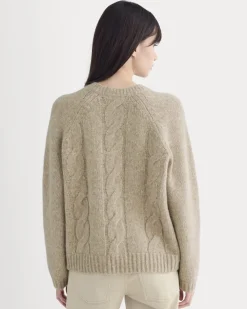 Cloud Cable V-Neck Sweater