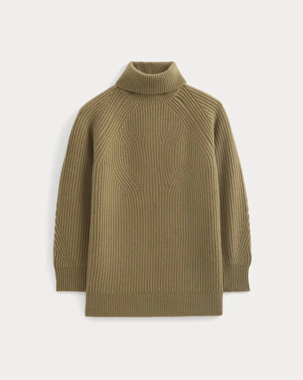 Cocoon Turtleneck in Wool Cashmere