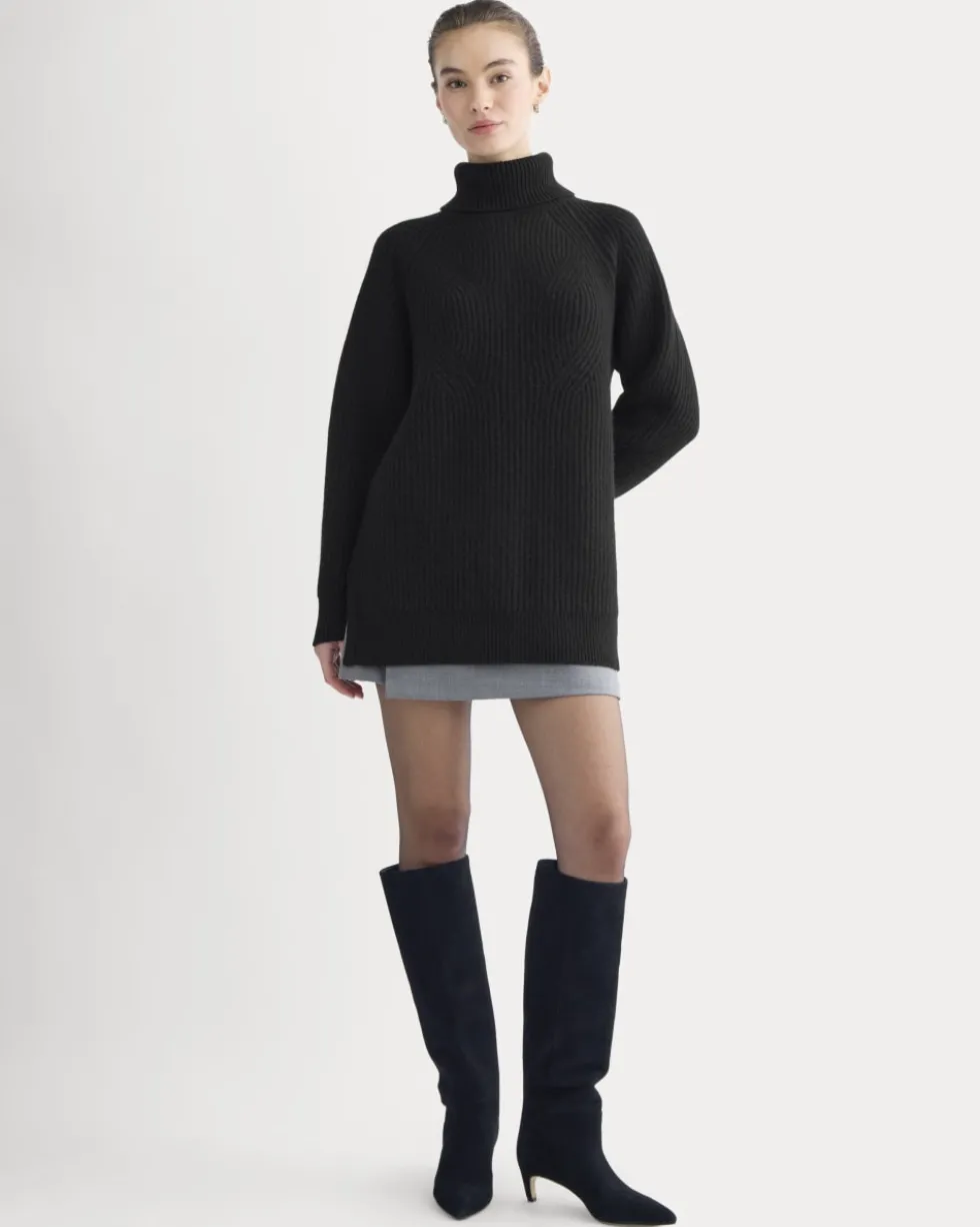 Cocoon Turtleneck in Wool Cashmere