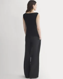 Cowl Neck Twist Tank in Butterluxe