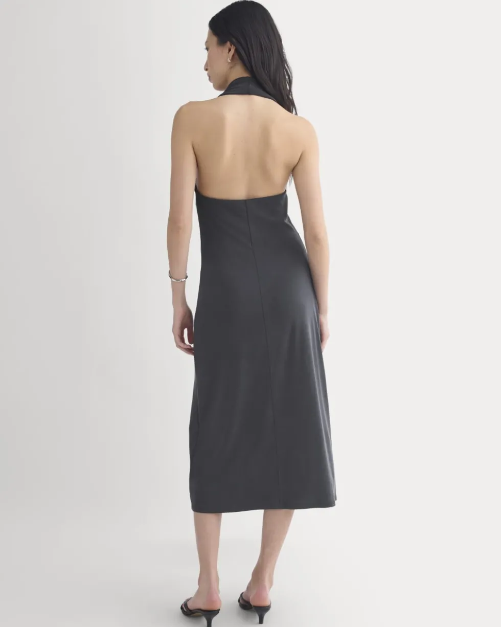 Cowlneck Halter Dress in Butterknit