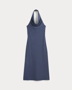 Cowlneck Halter Dress in Butterknit