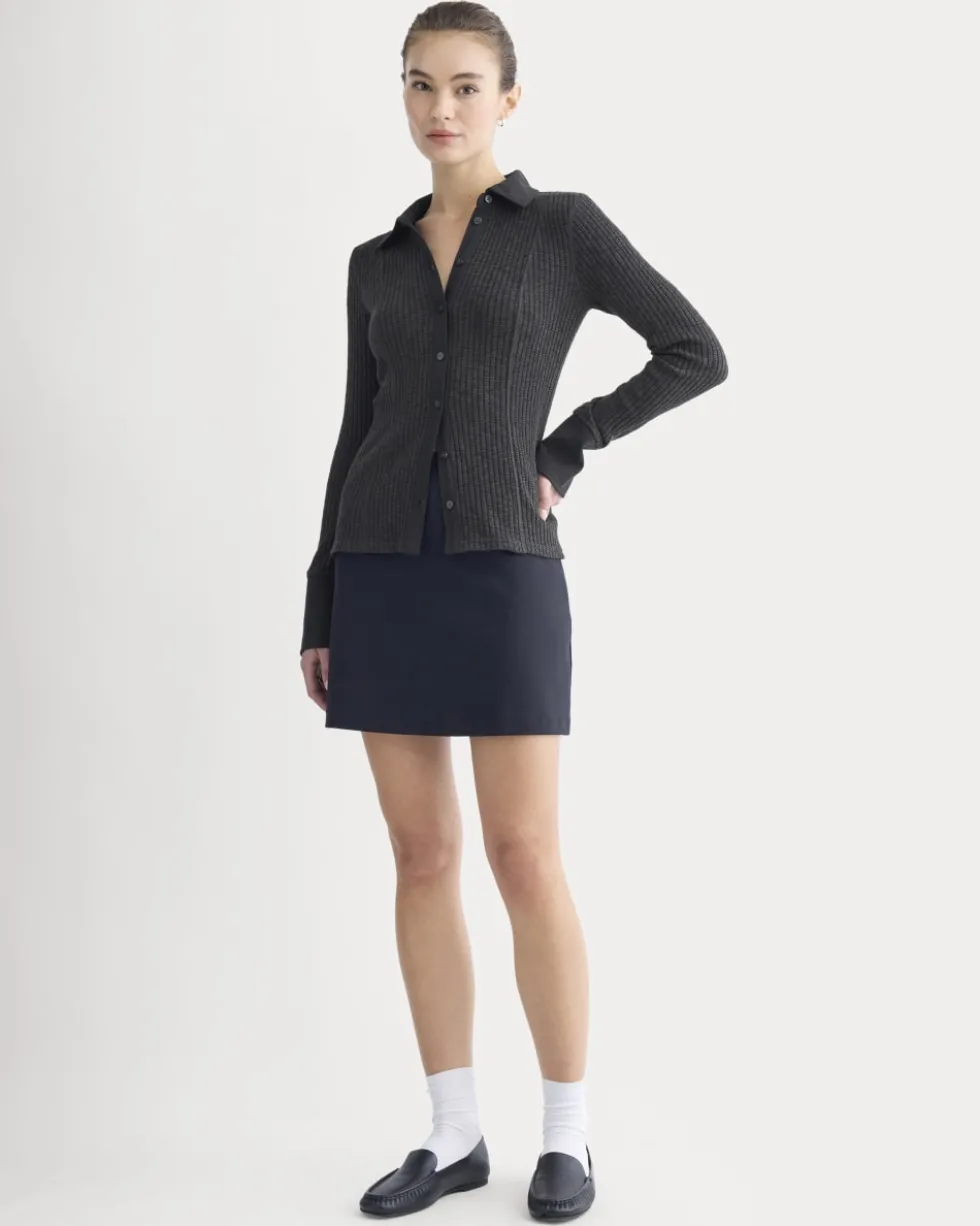 Cozy Rib Button-Up