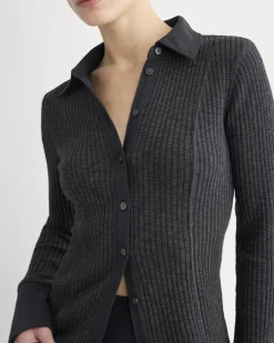 Cozy Rib Button-Up