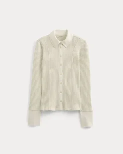 Cozy Rib Button-Up