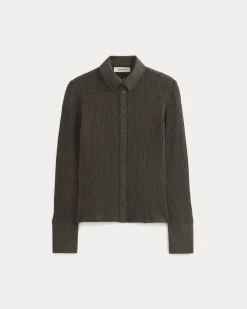 Cozy Rib Button-Up