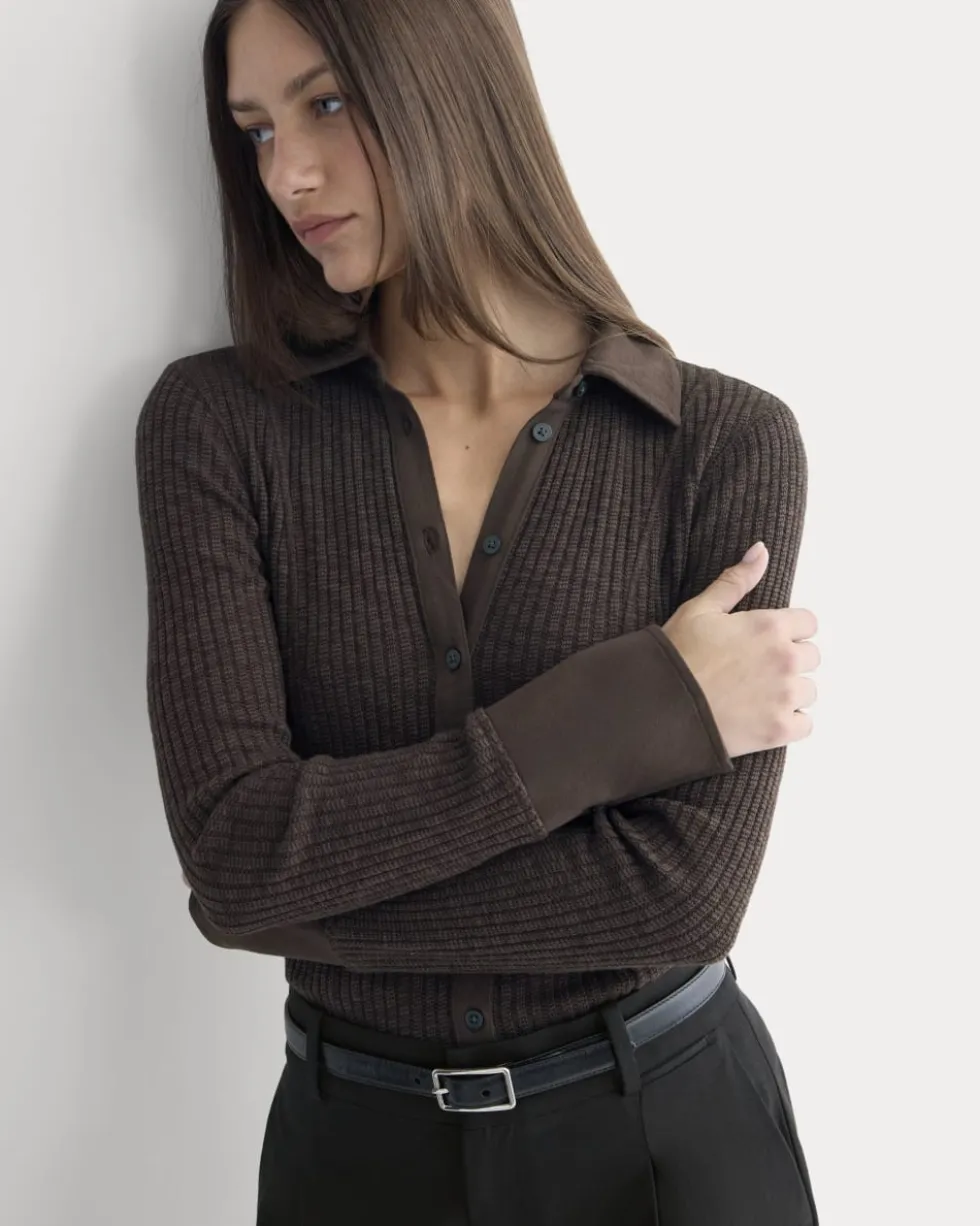 Cozy Rib Button-Up