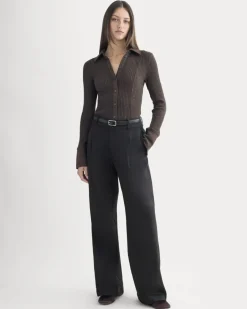 Cozy Rib Button-Up