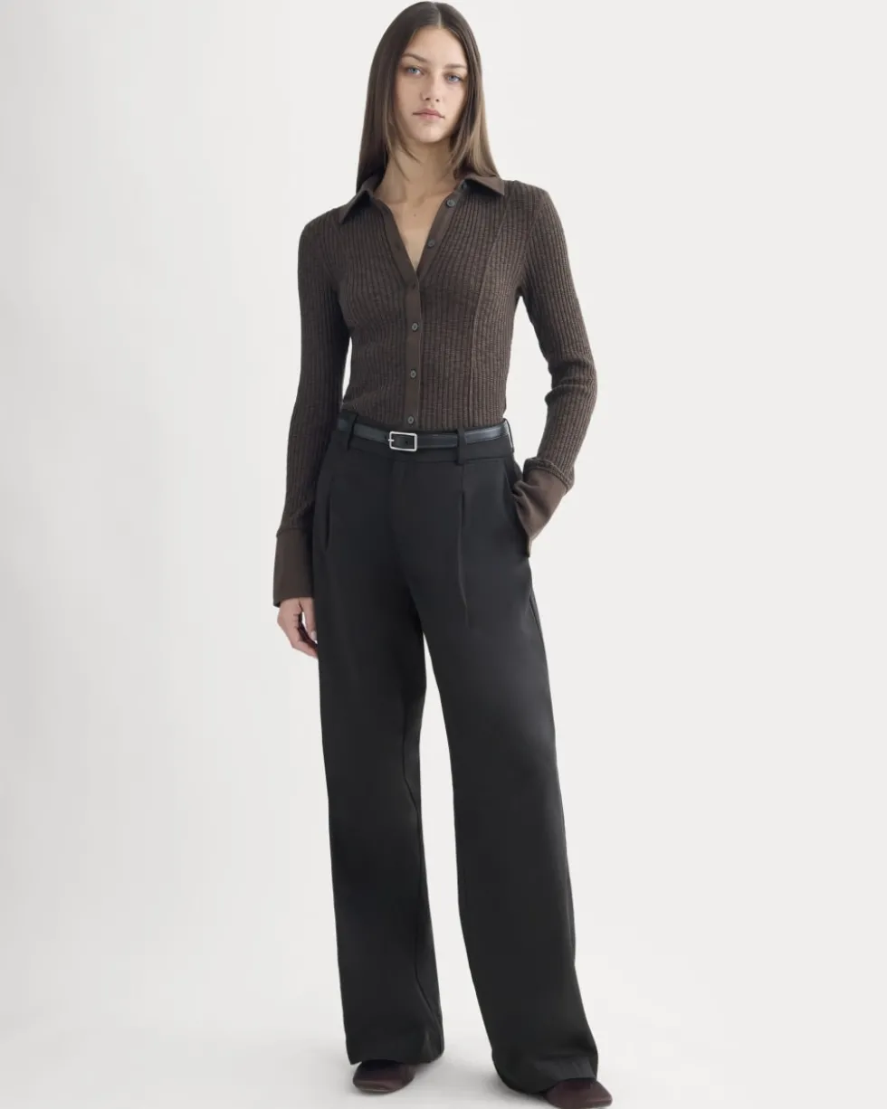 Cozy Rib Button-Up