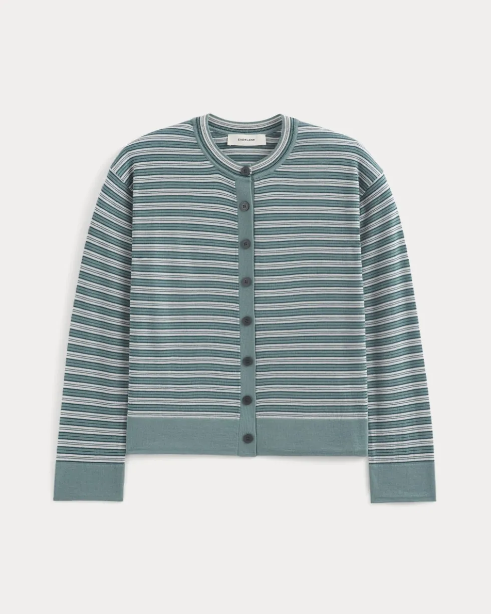 Crew Cardigan in Ultrasoft Merino
