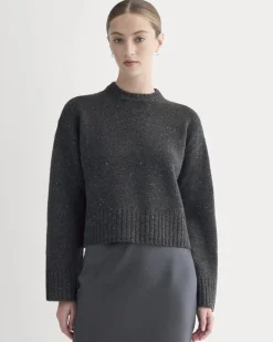 Cropped Boxy Crew in Luxe Merino
