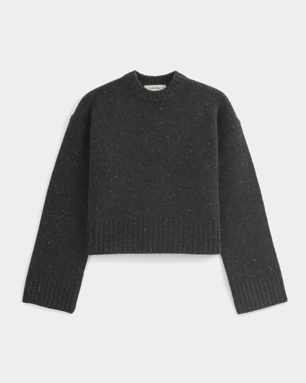 Cropped Boxy Crew in Luxe Merino